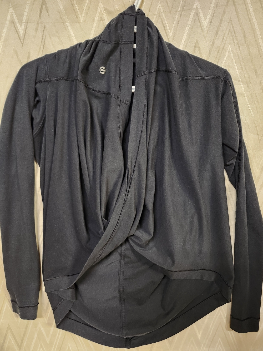 lululemon athletica Black Open-Front Draped Jacket